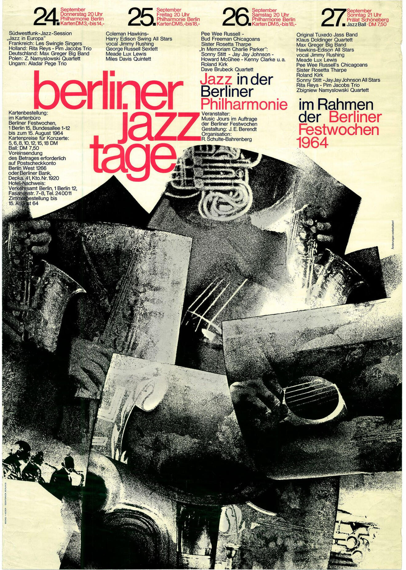 Berliner Jazztage 1965 - Plakat, Poster