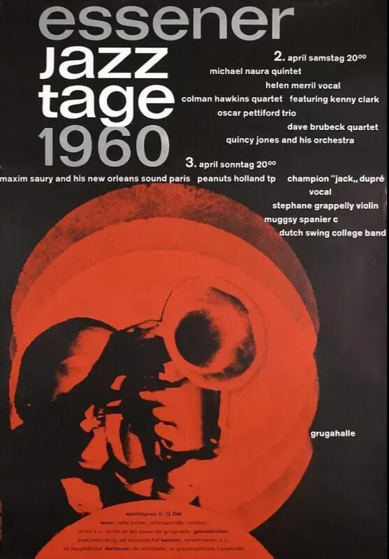 Essener Jazztage 1960 - Plakat, Poster