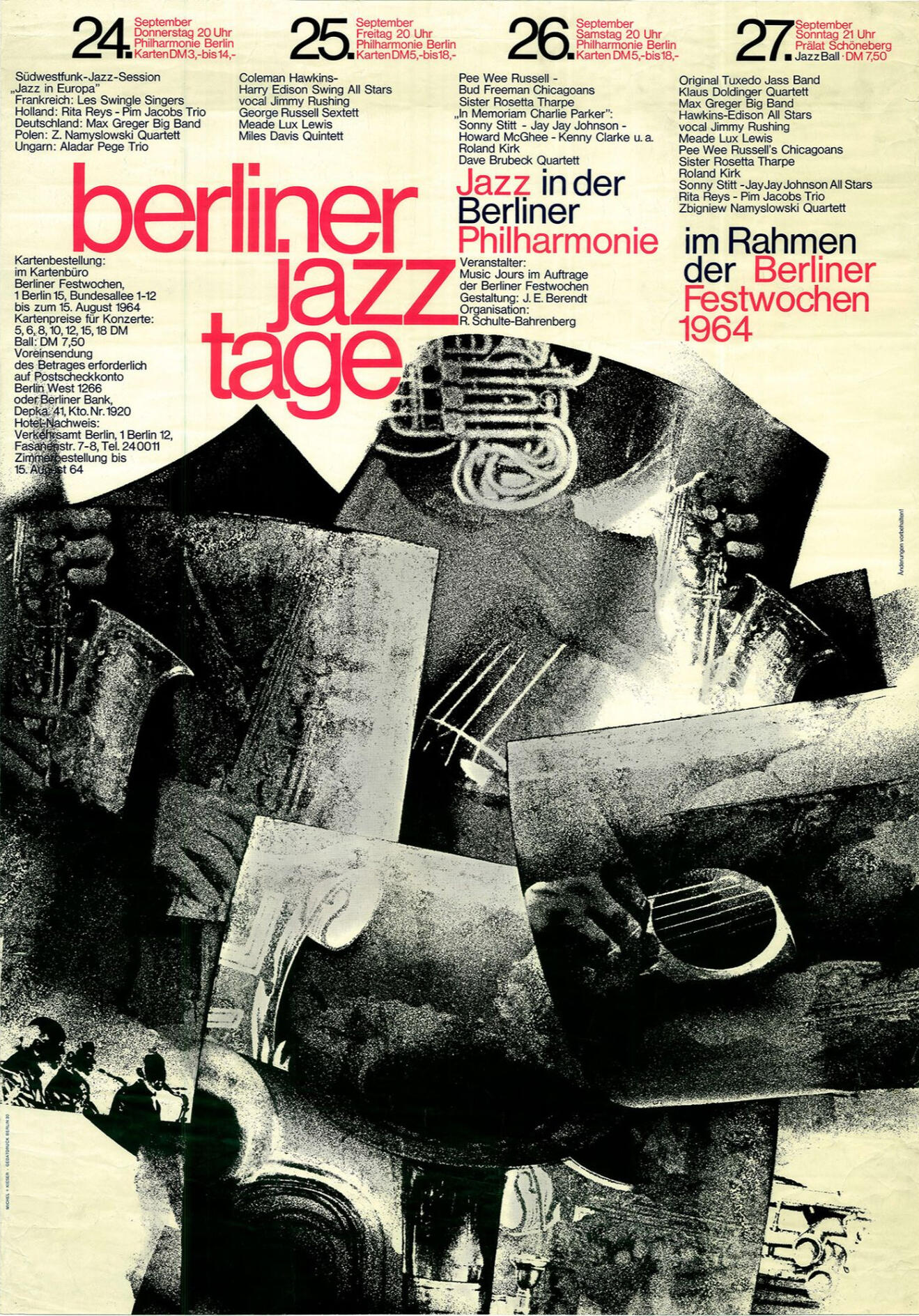 Berliner Jazztage 1965 - Plakat, Poster